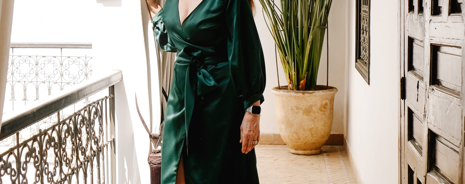 Aura wrap dress by Papercut Patterns