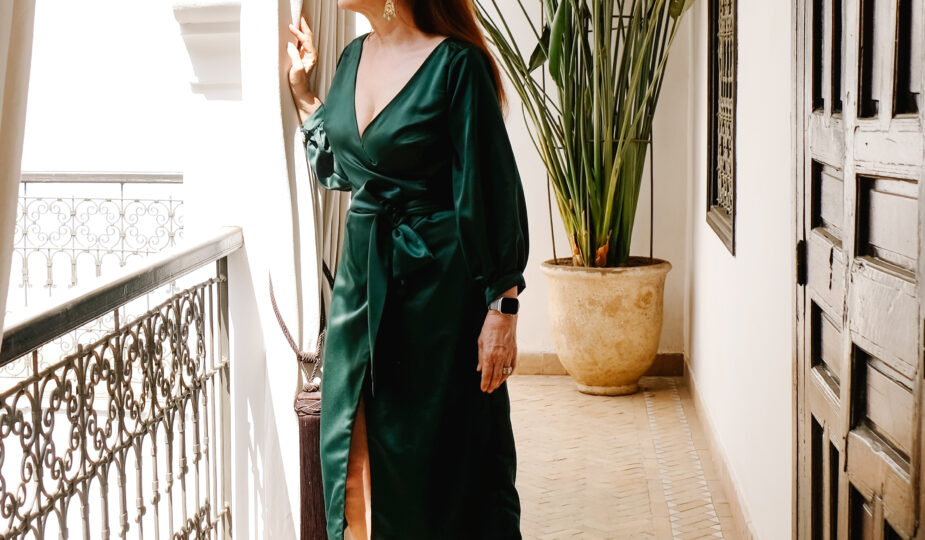 Aura wrap dress by Papercut Patterns
